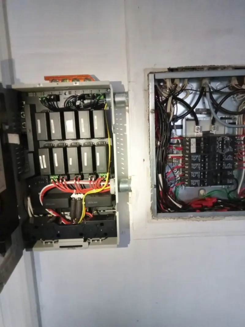 Electrical panel upgrade completed for Security Camera Wiring in Saluda